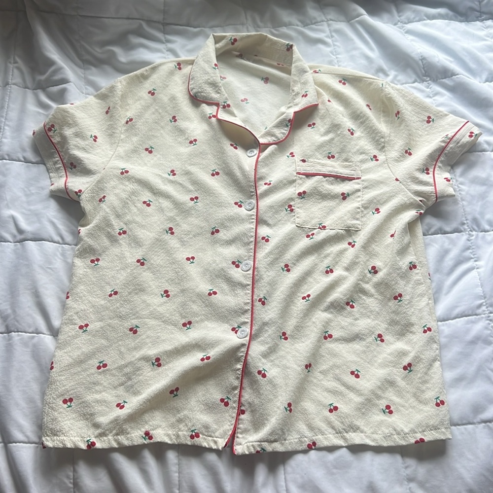 Cherry Printed Sweet Sleepwear Set